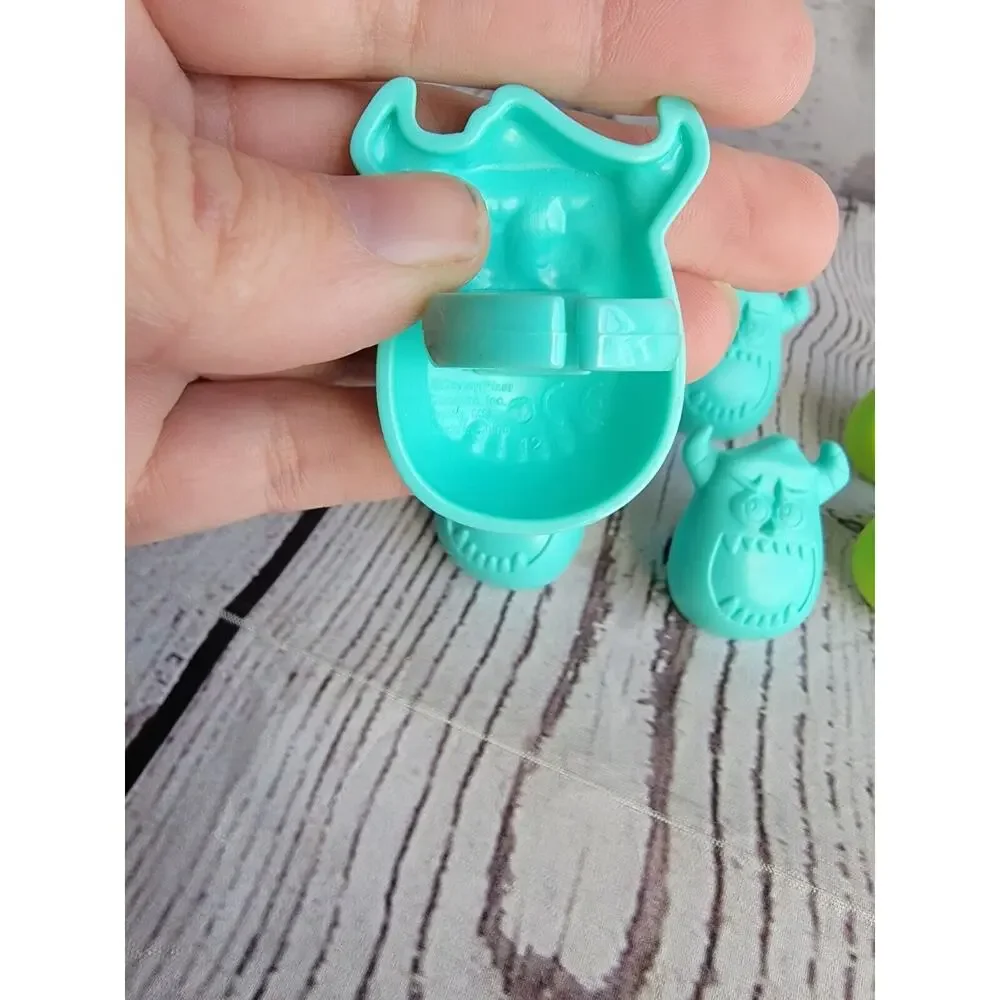 10 Monsters Inc University Birthday Cake/Cupcake Rings -5 Mike & 5 Sulley